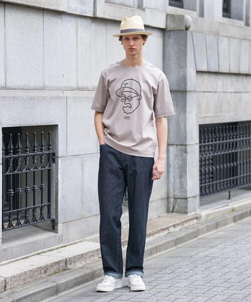 TAKEO KIKUCHI（タケオキクチ）の「【BOWLER HAT LABEL】アイスクリアコットン ワンストローク 半袖Tシャツ（Tシャツ/カットソー・メンズ・ブラック/ホワイト/ベージュ・02/04/03）」の10枚目の写真