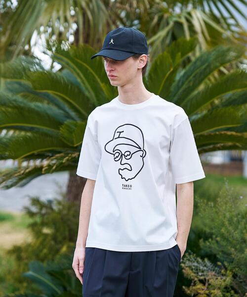 TAKEO KIKUCHI（タケオキクチ）の「【BOWLER HAT LABEL】アイスクリアコットン ワンストローク 半袖Tシャツ（Tシャツ/カットソー・メンズ・ブラック/ホワイト/ベージュ・02/04/03）」の11枚目の写真