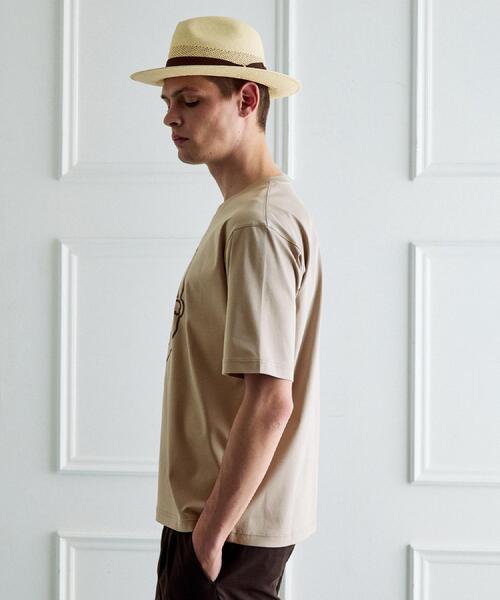 TAKEO KIKUCHI（タケオキクチ）の「【BOWLER HAT LABEL】アイスクリアコットン ワンストローク 半袖Tシャツ（Tシャツ/カットソー・メンズ・ブラック/ホワイト/ベージュ・02/04/03）」の15枚目の写真