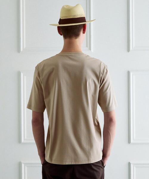 TAKEO KIKUCHI（タケオキクチ）の「【BOWLER HAT LABEL】アイスクリアコットン ワンストローク 半袖Tシャツ（Tシャツ/カットソー・メンズ・ブラック/ホワイト/ベージュ・02/04/03）」の16枚目の写真