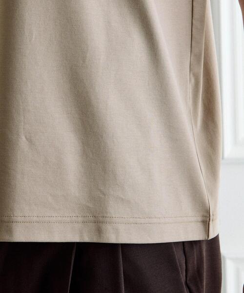 TAKEO KIKUCHI（タケオキクチ）の「【BOWLER HAT LABEL】アイスクリアコットン ワンストローク 半袖Tシャツ（Tシャツ/カットソー・メンズ・ブラック/ホワイト/ベージュ・02/04/03）」の19枚目の写真