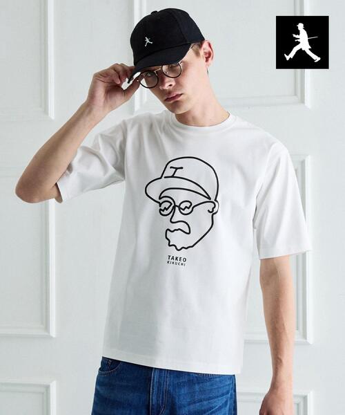 TAKEO KIKUCHI（タケオキクチ）の「【BOWLER HAT LABEL】アイスクリアコットン ワンストローク 半袖Tシャツ（Tシャツ/カットソー・メンズ・ブラック/ホワイト/ベージュ・02/04/03）」の20枚目の写真