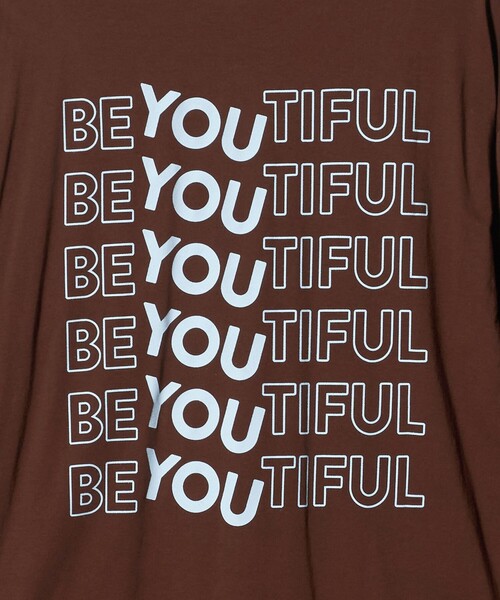 PROTAGONISTA（プロタゴニスタ）の「＜PROTAGONISTA＞BEYOUTIFUL ロングスリーブ カットソー（Tシャツ/カットソー・レディース・ブラウン系/ホワイト・FREE）」の8枚目の写真