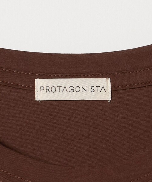 PROTAGONISTA（プロタゴニスタ）の「＜PROTAGONISTA＞BEYOUTIFUL ロングスリーブ カットソー（Tシャツ/カットソー・レディース・ブラウン系/ホワイト・FREE）」の13枚目の写真
