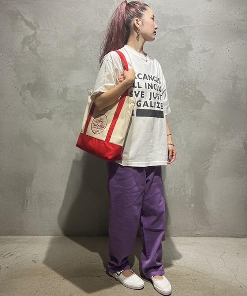 BACANCES ALL INCLUSIVE（バカンサスオールインクルーシブ）の「BC PICNIC TOTE BAG [ALIEN JOE]（トートバッグ・メンズ・ブラック/レッド・ONESIZE）」の11枚目の写真