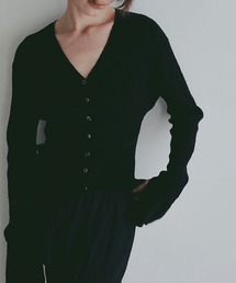 ETRE TOKYO | Vネックリブニットカーディガン(カーディガン/ボレロ)