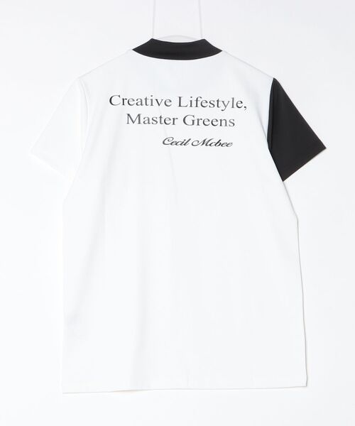 CECIL McBEE（セシルマクビー）の「Outdoor Pocket Mock Neck Top アウトドア ポケット モックネック 半袖Tシャツ（Tシャツ/カットソー・レディース・ホワイト/ブラック・S/M）」の8枚目の写真
