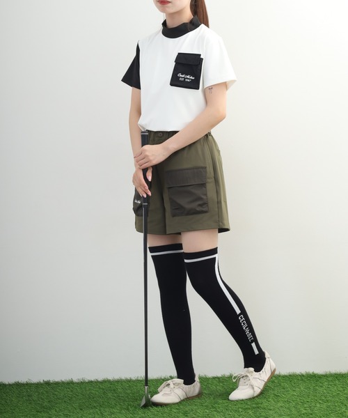 CECIL McBEE（セシルマクビー）の「Outdoor Pocket Mock Neck Top アウトドア ポケット モックネック 半袖Tシャツ（Tシャツ/カットソー・レディース・ホワイト/ブラック・S/M）」の21枚目の写真