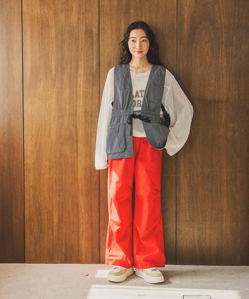 niko and...（ニコアンド）の「カレッジメッシュプルオーバー（ニット/セーター・レディース・ネイビー/ブラウン/アイボリー・LARGE/MEDIUM）」の4枚目の写真