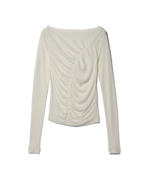 UNUS（ユナス）の「UNUS / Sheer Gathered Top（Tシャツ/カットソー）」