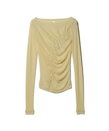 UNUS / Sheer Gathered Top