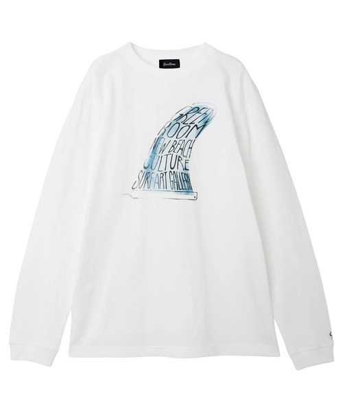 GREENROOM(グリーンルーム)の「【GREENROOM / グリーンルーム】FIN L/S TEE(Tシャツ/カットソー・メンズ・スミクロ/ホワイト・MEDIUM/LARGE/X-LARGE)」の1枚目の写真
