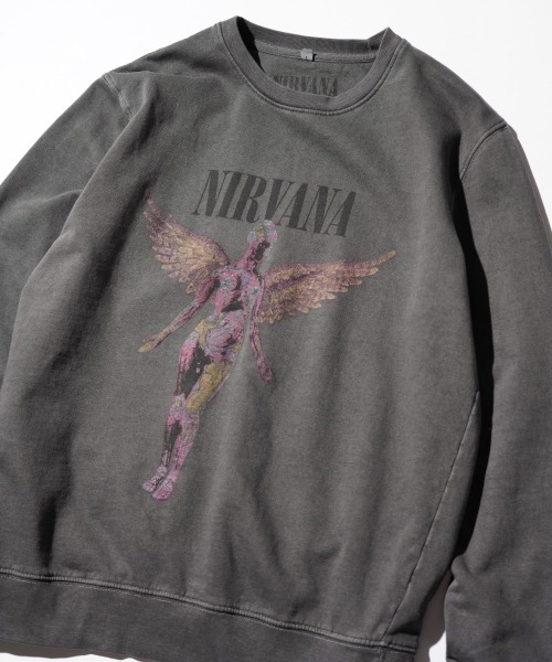 THRIFTY LOOK(スリフティールック)の「THRIFTY LOOK / スリフティールック PIGMENT "NIRVANA" CREW SWEAT ピグメントダイ ニルヴァーナ スウェット(スウェット・メンズ・ブラック・MEDIUM/X-LARGE/LARGE)」の6枚目の写真