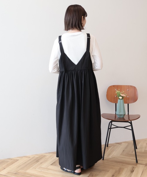 AMERICAN HOLIC(アメリカンホリック)の「【選べる丈】Vネックワンピース(ワンピース・レディース・カーキ/ブラック・L/M)」の21枚目の写真