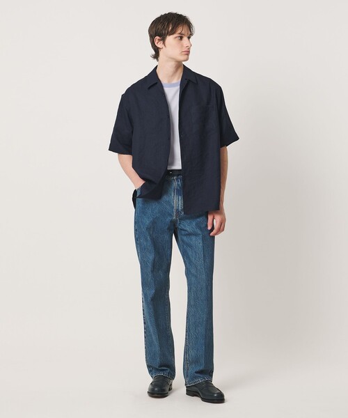 UNITED ARROWS(ユナイテッドアローズ)の「ポンチボーダー Tシャツ デオドラント 抗菌防臭 接触冷感(Tシャツ/カットソー・メンズ・ホワイト/ライトブルー/ブラック・S/L/M/XL)」の20枚目の写真