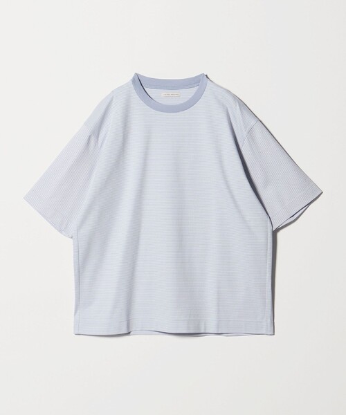 UNITED ARROWS(ユナイテッドアローズ)の「ポンチボーダー Tシャツ デオドラント 抗菌防臭 接触冷感(Tシャツ/カットソー・メンズ・ホワイト/ライトブルー/ブラック・S/L/M/XL)」の16枚目の写真