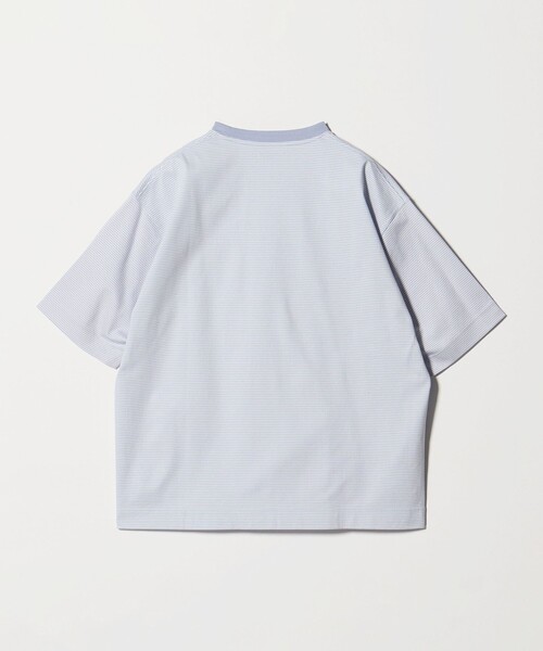 UNITED ARROWS(ユナイテッドアローズ)の「ポンチボーダー Tシャツ デオドラント 抗菌防臭 接触冷感(Tシャツ/カットソー・メンズ・ホワイト/ライトブルー/ブラック・S/L/M/XL)」の15枚目の写真