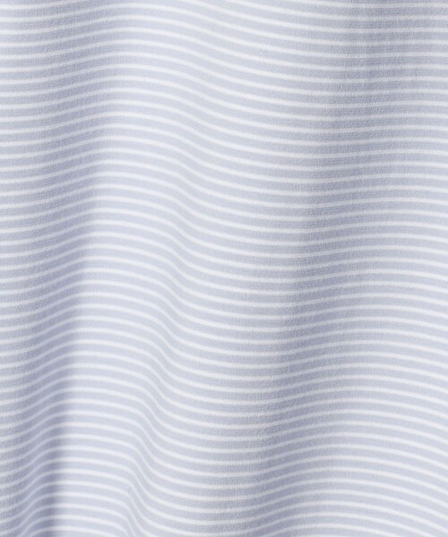 UNITED ARROWS(ユナイテッドアローズ)の「ポンチボーダー Tシャツ デオドラント 抗菌防臭 接触冷感(Tシャツ/カットソー・メンズ・ホワイト/ライトブルー/ブラック・S/L/M/XL)」の12枚目の写真