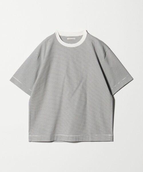 UNITED ARROWS(ユナイテッドアローズ)の「ポンチボーダー Tシャツ デオドラント 抗菌防臭 接触冷感(Tシャツ/カットソー・メンズ・ホワイト/ライトブルー/ブラック・S/L/M/XL)」の11枚目の写真