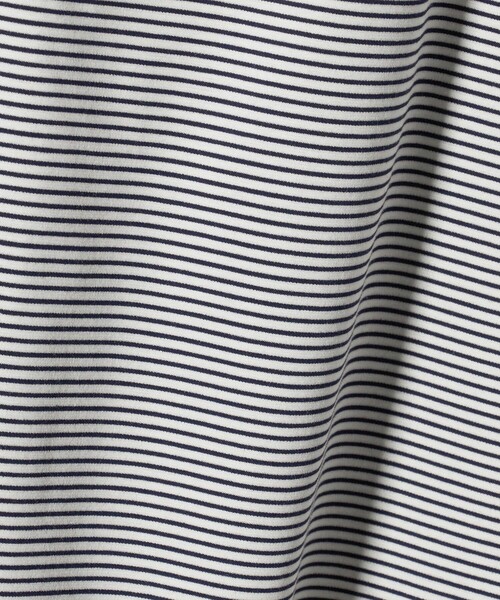 UNITED ARROWS(ユナイテッドアローズ)の「ポンチボーダー Tシャツ デオドラント 抗菌防臭 接触冷感(Tシャツ/カットソー・メンズ・ホワイト/ライトブルー/ブラック・S/L/M/XL)」の9枚目の写真