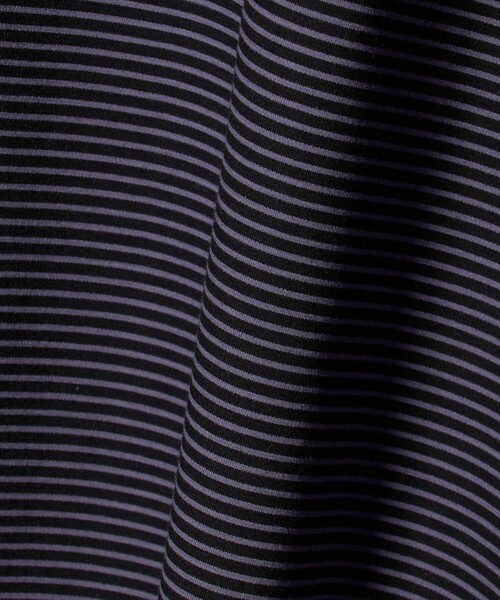 UNITED ARROWS(ユナイテッドアローズ)の「ポンチボーダー Tシャツ デオドラント 抗菌防臭 接触冷感(Tシャツ/カットソー・メンズ・ホワイト/ライトブルー/ブラック・S/L/M/XL)」の6枚目の写真