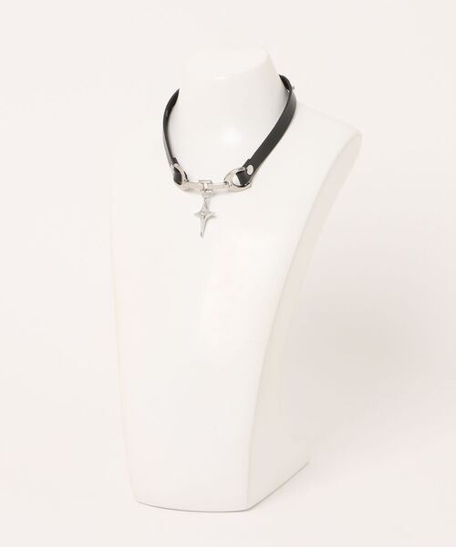Port（ポート）の「【 Port / ポート 】 メタルモチーフ チョーカー（チョーカー・レディース・シルバー/ブラック・FREE）」の3枚目の写真