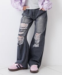 algy | バックロゴワイドフレアパンツ(デニムパンツ)