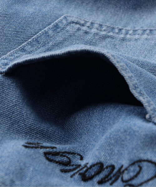 algy（アルジー）の「バックロゴワイドフレアパンツ（デニムパンツ・キッズ・グレー/サックスブルー・160/150/140/130）」の11枚目の写真