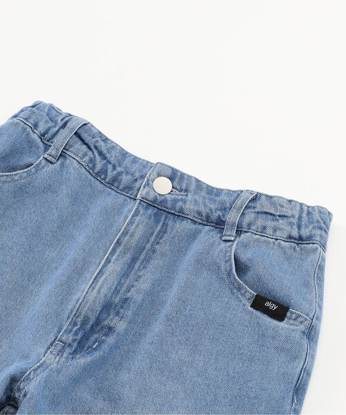 algy（アルジー）の「バックロゴワイドフレアパンツ（デニムパンツ・キッズ・グレー/サックスブルー・160/150/140/130）」の19枚目の写真