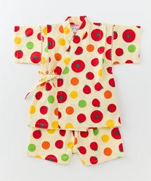 くろわっさんすべべ（クロワッサンスベベ）の「キッズ 甚平 日本製生地 綿100％ ベビー 和柄 夏祭り 花火大会（浴衣）」