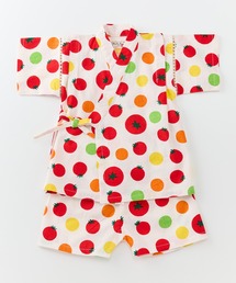 くろわっさんすべべ（クロワッサンスベベ）の「キッズ 甚平 日本製生地 綿100％ ベビー 和柄 夏祭り 花火大会（浴衣）」