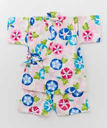 くろわっさんすべべ（クロワッサンスベベ）の「キッズ 甚平 日本製生地 綿100％ ベビー 和柄 夏祭り 花火大会（浴衣）」