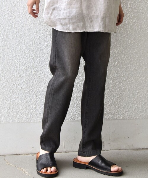 SHIPS any（シップス エニィ）の「SHIPS any: ライト メッシュ デニム テーパード パンツ (セットアップ対応)◆（デニムパンツ・メンズ・ブルー/チャコールグレー/ネイビー・X-LARGE/LARGE/MEDIUM/SMALL）」の2枚目の写真