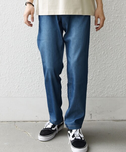 SHIPS any（シップス エニィ）の「SHIPS any: ライト メッシュ デニム テーパード パンツ (セットアップ対応)◆（デニムパンツ・メンズ・ブルー/チャコールグレー/ネイビー・X-LARGE/LARGE/MEDIUM/SMALL）」の15枚目の写真