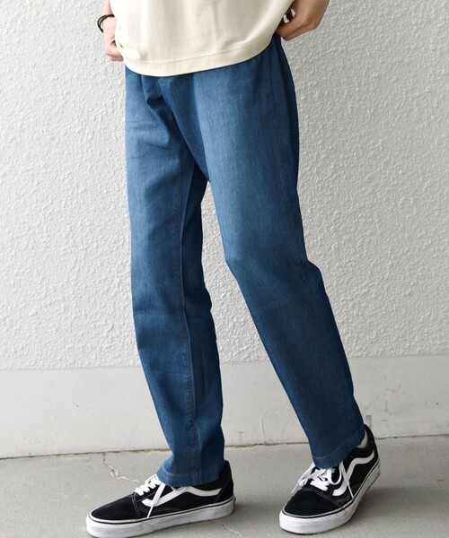 SHIPS any（シップス エニィ）の「SHIPS any: ライト メッシュ デニム テーパード パンツ (セットアップ対応)◆（デニムパンツ・メンズ・ブルー/チャコールグレー/ネイビー・X-LARGE/LARGE/MEDIUM/SMALL）」の16枚目の写真