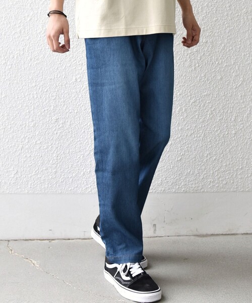 SHIPS any（シップス エニィ）の「SHIPS any: ライト メッシュ デニム テーパード パンツ (セットアップ対応)◆（デニムパンツ・メンズ・ブルー/チャコールグレー/ネイビー・X-LARGE/LARGE/MEDIUM/SMALL）」の17枚目の写真
