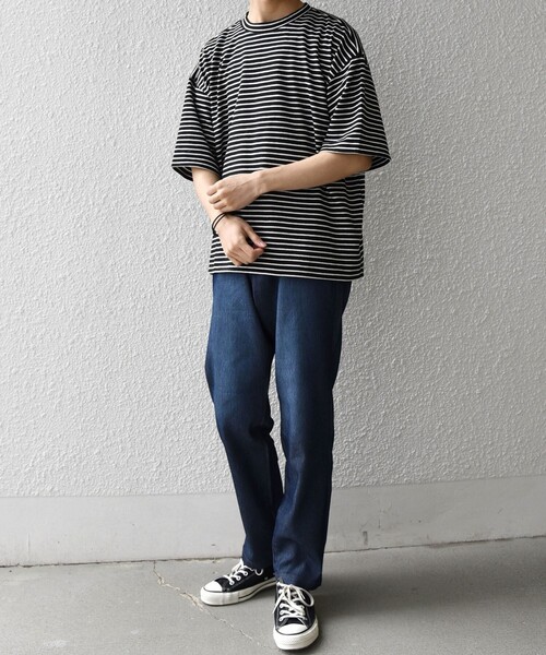 SHIPS any（シップス エニィ）の「SHIPS any: ライト メッシュ デニム テーパード パンツ (セットアップ対応)◆（デニムパンツ・メンズ・ブルー/チャコールグレー/ネイビー・X-LARGE/LARGE/MEDIUM/SMALL）」の18枚目の写真