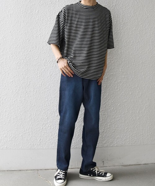 SHIPS any（シップス エニィ）の「SHIPS any: ライト メッシュ デニム テーパード パンツ (セットアップ対応)◆（デニムパンツ・メンズ・ブルー/チャコールグレー/ネイビー・X-LARGE/LARGE/MEDIUM/SMALL）」の19枚目の写真