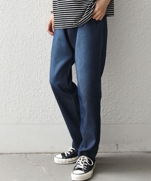 SHIPS any（シップス エニィ）の「SHIPS any: ライト メッシュ デニム テーパード パンツ (セットアップ対応)◆（デニムパンツ・メンズ・ブルー/チャコールグレー/ネイビー・X-LARGE/LARGE/MEDIUM/SMALL）」の5枚目の写真