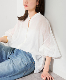 FRAMeWORK | ≪WEB限定 / 追加≫ラミーランタンスリーブバンドカラー(シャツ/ブラウス)