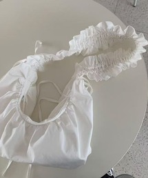 [6新色追加]ドット柄シャーリングショルダーバッグ