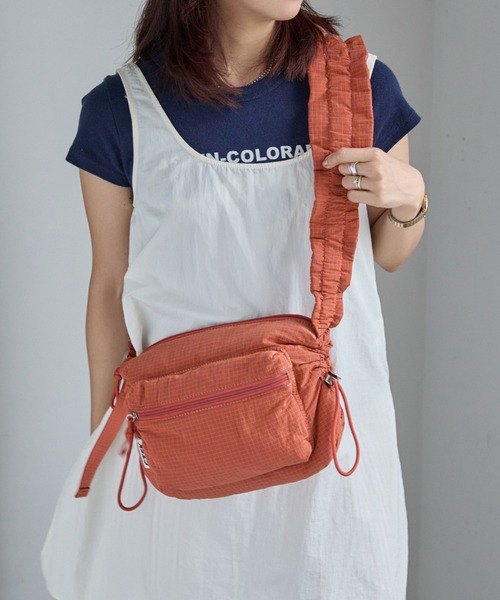 CONTROL FREAK / CTFK(コントロールフリーク)の「CONTROL FREAK / CTFK(コントロールフリーク)≪撥水≫チェックギャザーボディバッグ(ショルダーバッグ・レディース・ブルー/ブラック/オレンジ/グリーン/ピンク・FREE)」の21枚目の写真