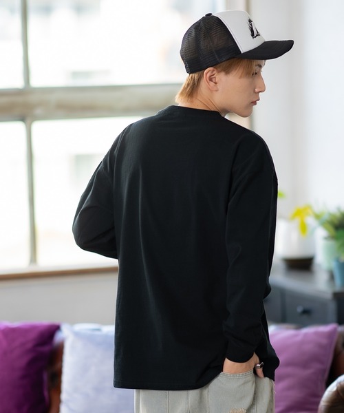 En serio TOKYO(エンソリオトーキョー)の「【SIDEWAYSTANCE】モノグラムベア長袖Tシャツ 70429(Tシャツ/カットソー・メンズ・ブラック/オートミール/ホワイト・MEDIUM/LARGE/SMALL/X-LARGE)」の12枚目の写真