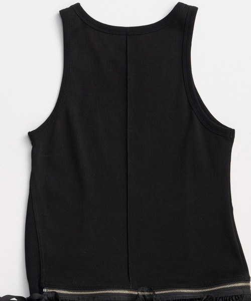 【新品】bordersatbalcony BALLOON PEPLUM TANK PRE-ORDER】2WAY Balloon Peplum Tank Top/2WAYバルーンペプラムタンク
