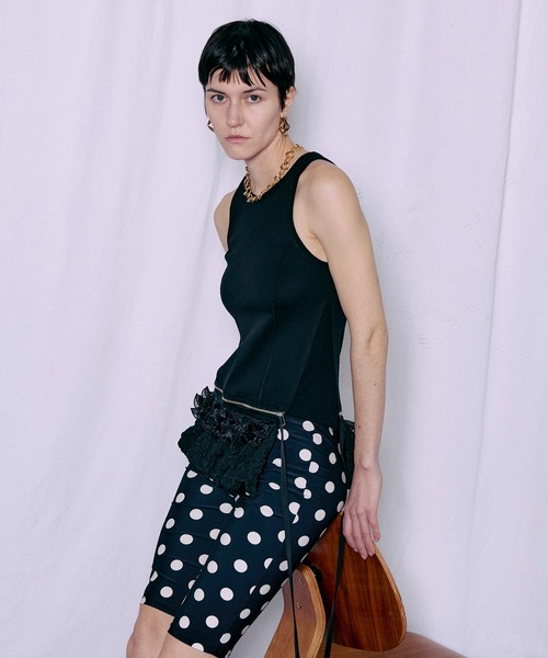 PRE-ORDER】2WAY Balloon Peplum Tank Top/2WAYバルーンペプラムタンク