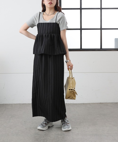 COLONY 2139(コロニートゥーワンスリーナイン)の「フリンジストライプジャガードナロースカート(スカート・レディース・ブラック/アイボリー・MEDIUM/SMALL)」の16枚目の写真