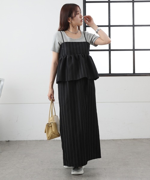 COLONY 2139(コロニートゥーワンスリーナイン)の「フリンジストライプジャガードナロースカート(スカート・レディース・ブラック/アイボリー・MEDIUM/SMALL)」の15枚目の写真