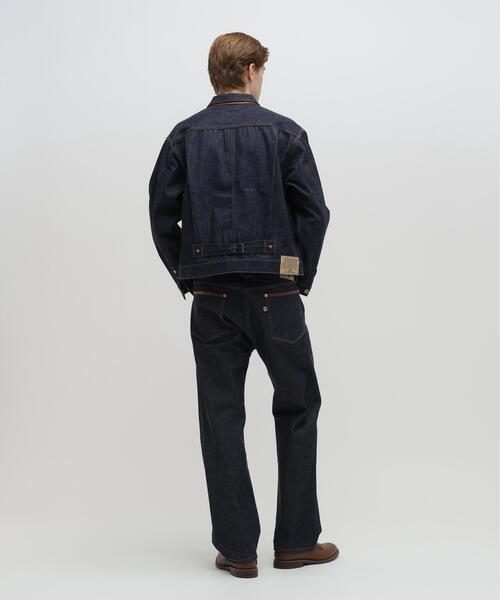 AVIREX(アヴィレックス)の「AVIREX HERITAGE DENIM Type-1 JACKET "LEATHER" / アヴィレックス ヘリテージデニム タイプワンジャケット レザー(デニムジャケット・メンズ・ブラウン・36/44/42/40/38)」の4枚目の写真