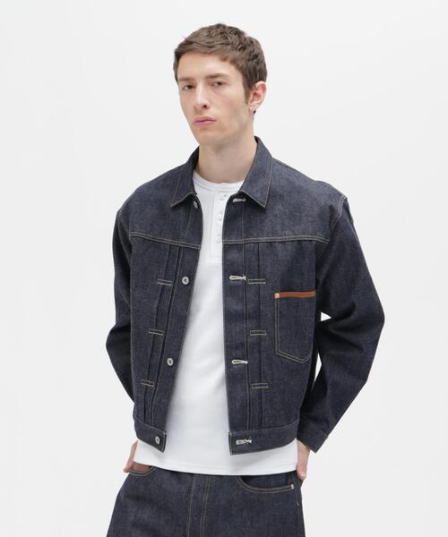 AVIREX(アヴィレックス)の「AVIREX HERITAGE DENIM Type-1 JACKET "LEATHER" / アヴィレックス ヘリテージデニム タイプワンジャケット レザー(デニムジャケット・メンズ・ブラウン・36/44/42/40/38)」の5枚目の写真