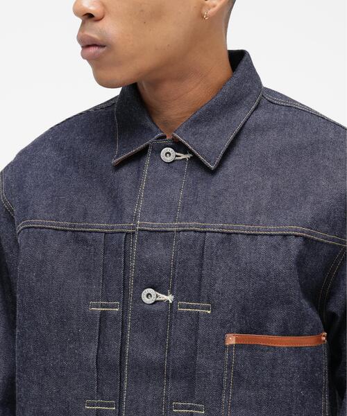 AVIREX(アヴィレックス)の「AVIREX HERITAGE DENIM Type-1 JACKET "LEATHER" / アヴィレックス ヘリテージデニム タイプワンジャケット レザー(デニムジャケット・メンズ・ブラウン・36/44/42/40/38)」の9枚目の写真